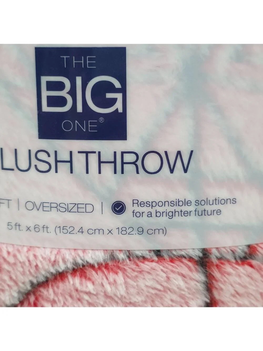 Marvel The Big One Plush Throw Supersoft Oversized 5x6 Faux Fur Spiderman Themed